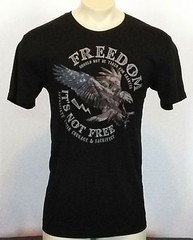 NEW Men’s GALT Freedom Is Not Free Bird USA Graphic Tee T-Shirt Black, Pick Size