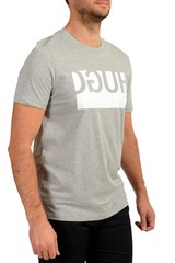 Hugo Boss Men’s “Doguh” Gray Logo Print Short Sleeve T-Shirt US 2XL IT 56