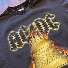 Vintage AC/DC All Sport Shirt Mens Large Black Hell’s Bells 2001 Tee T-Shirt