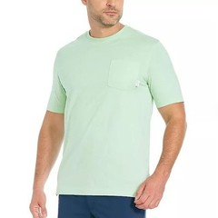 GREG NORMAN MEN’S COTTON T-SHIRT WITH CHEST POCKET MULTIPLE COLOR & SIZE NEW
