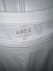 Apt. 9 Men’s Premier Flex Crew Neck T-Shirt White – Size M