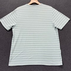 Free Fly T-Shirt Mens XL Stripe Pocket Short Sleeve Bamboo Sage Green Crewneck