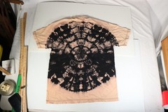 Famous Stars & Straps Tie Dye T-Shirt Black Pink Spiral Adult Size Large d4