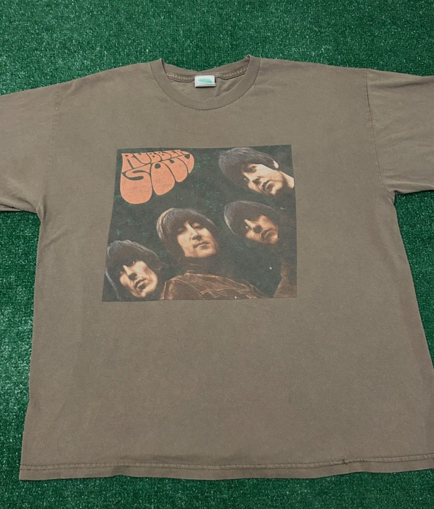 Vintage The Beatles Rubber Soul Album Band Tee Apple 2005 VTG Shirt Mens Size XL