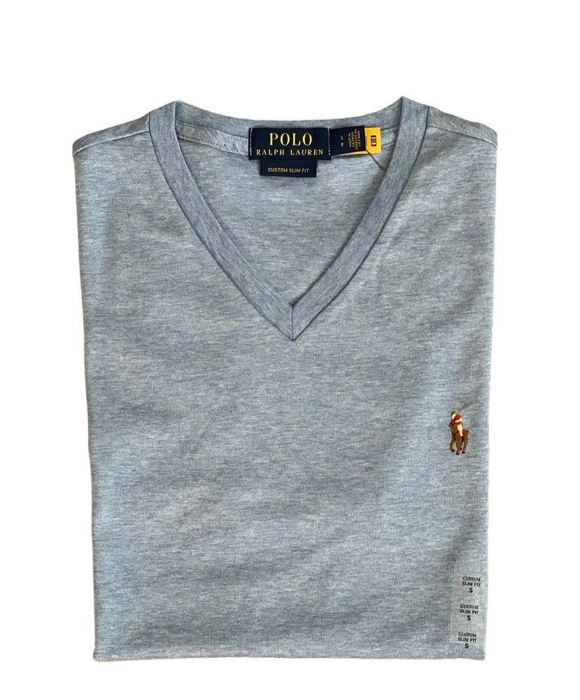 New Mens Ralph Lauren Big & Tall Fit V Neck Tee Pony T-Shirt Soft Cotton