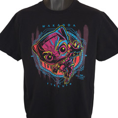 Black Panther T Shirt Mens Size Large Black Wakanda Forever The Infinity Saga