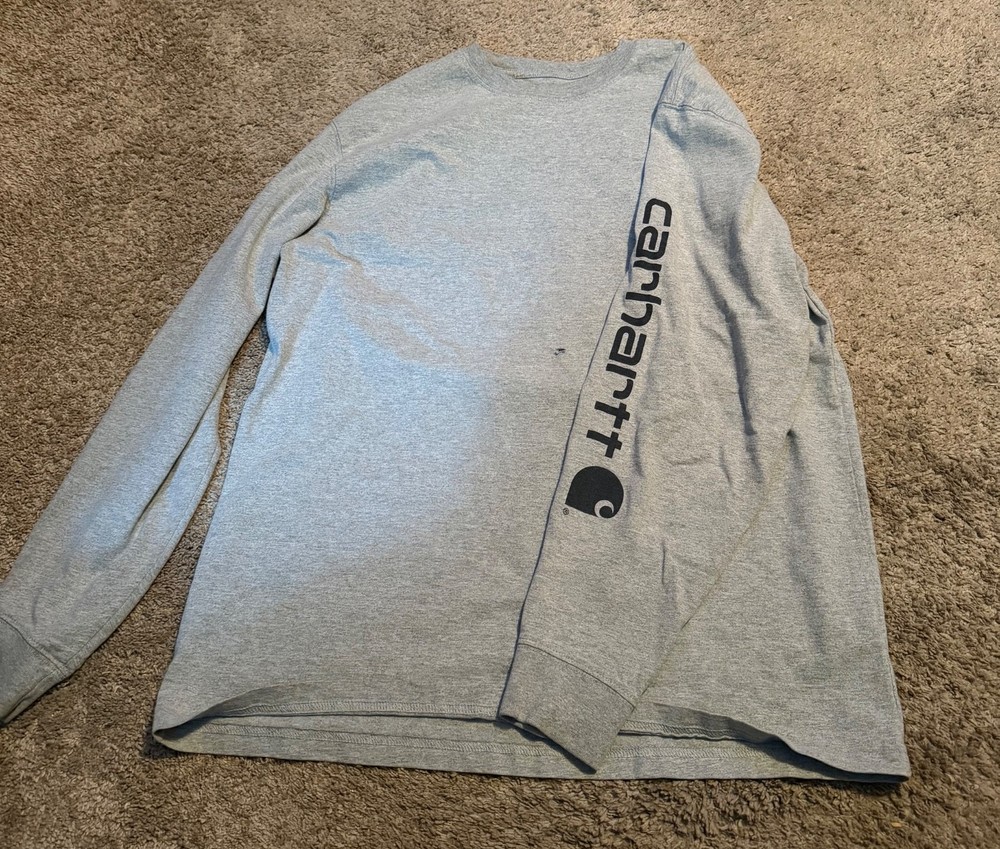 CARHARTT LONG SLEEVE GRAY T- SHIRT SIZE LG