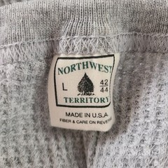 Northwest Territory Men’s Sz L Gray Waffle Knit Thermal Base Layer USA