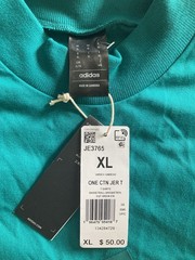 NEW Men’s Adidas Basketball Heavyweight High Neck TShirt Sz XL Teal Blue/Green