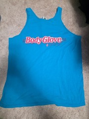 Vintage Body Glove Shirt Men’s Extra Large XL Teal Tank Top Beach 100% Cotton