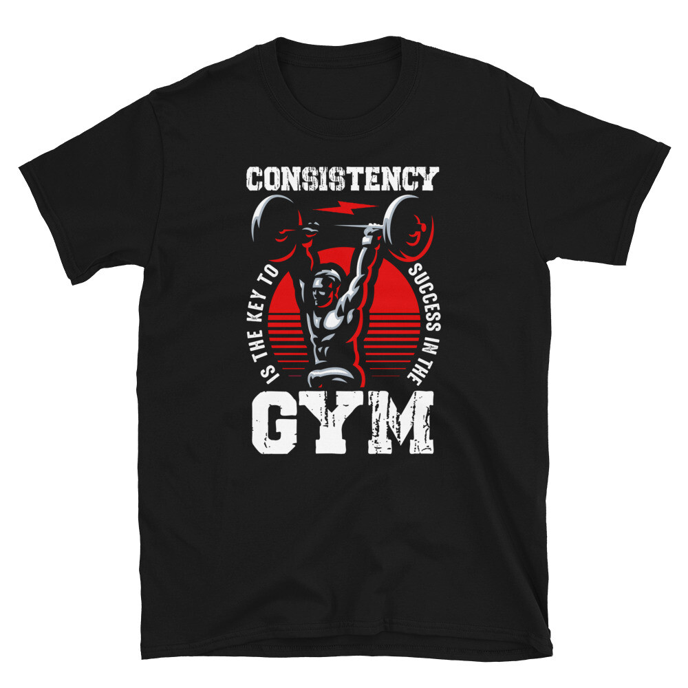 Consistency Bodybuilding Gym Fitness Muscle T-Shirt