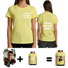 Custom Event Organizer T‑Shirt,Company Logo Front & Back Print Holiday Team Wear