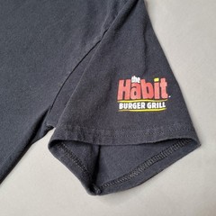 Habit Burger Grill Shirt Mens Small Black It’s Not The Same Without The Flame