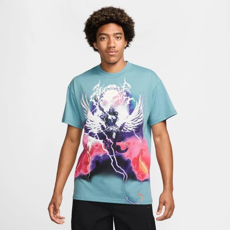 Nike Max 90 Gel Goddess Embrace Victory Blue T-Shirt Men’s LooseFit Large NWT!