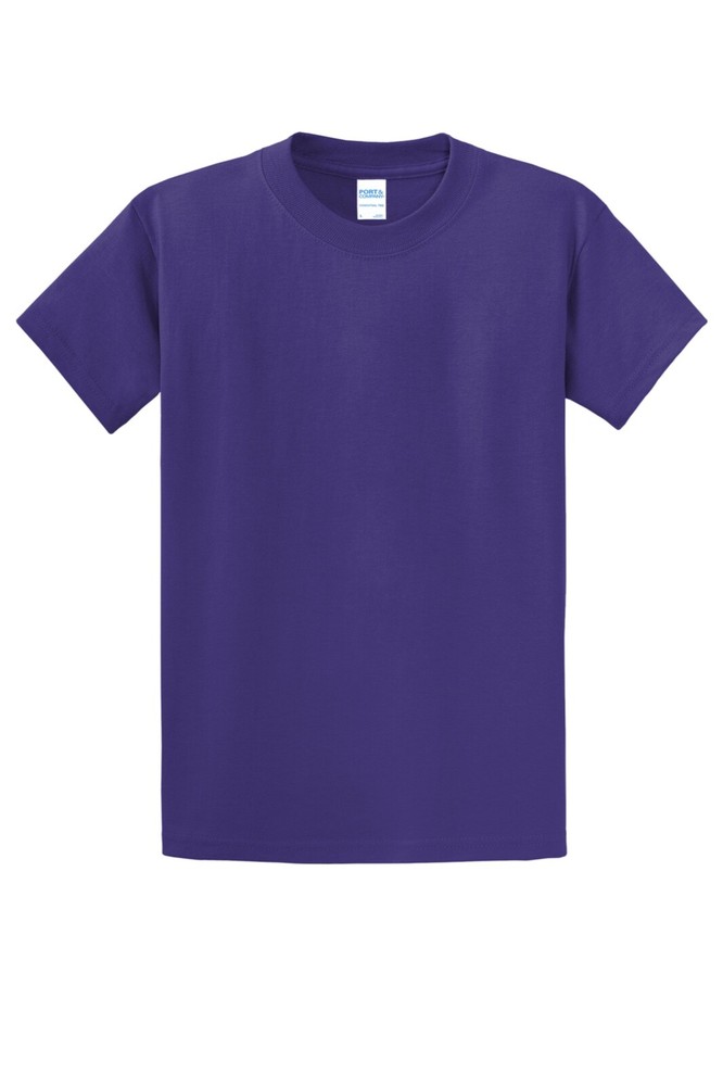 Port & Company PC61 Men’s Cotton Essential T Shirt Short Sleeve 50-52” Purple
