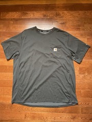 Carhartt Mens Force Relaxed Fit Midweight Short-Sleeve Pocket T-Shirt Carbon XXL