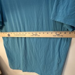 Alfani Men’s Blue Solid Cotton/Spandex Knit Stretch Slim Fit V-Neck Tee XL