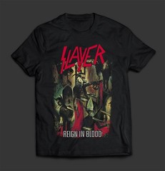 SLAYER – Reign In Blood New Unisex Black Cotton T-Shirt