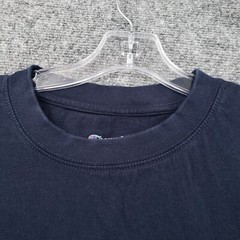 Champion T-Shirt Mens 1XL Blue Athleticwear Crew Neck Short Sleeves Cotton