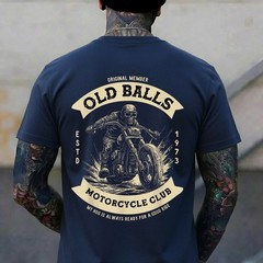 Funny 50th Birthday Vintage Motorcycle for Biker Dad T-Shirt