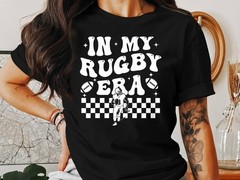In My Rugby Era T-Shirt Funny Sports Gift for Rugby Fans Players Men Women Tee
