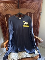 Vintage Y2K Hollister Boyfriend Blue Long Sleeve Graphic T-Shirt XL