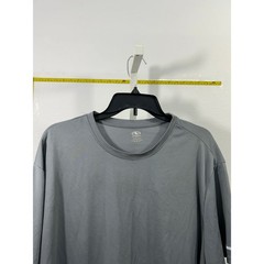 Athletic Works DriWorks Mens 3XL Gray Short Sleeve Performance T-Shirt RN52469