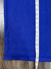 Vintage Russell Athletic T-Shirt Large Royal Blue High Cotton Pocket 90s