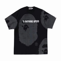 Bape Water Print Ape Head Relaxed Fit Tee Black/Grey