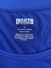 Duluth Trading men’s size Large sleeveless royal blue scoop neck tank top