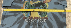 AC/DC Tie Dye T Shirt For Those About To Rock World 2021 Tour Blue Men’s M/L