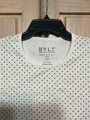 BYLT Premium Basics Drop Cut Short Sleeve Lux White T-Shirt Men’s Medium *NEW*