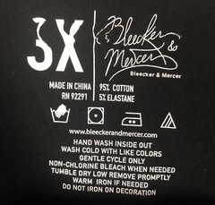 Men’s BLEAKER & MERCER Superior Sneakers Black T-shirt 3X NWT