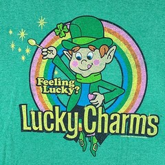 Delta Pro Weight Shirt Mens XL Green Lucky Charms Feeling Lucky Leprechaun Tee