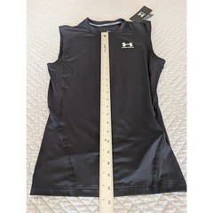 NWT Under Armour Heatgear Men’s Size M Black Compression Sleeveless Shirt (0915)