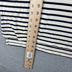 Five Four Top Striped Navy Blue Cream SS Crewneck T Shirt Mens XL