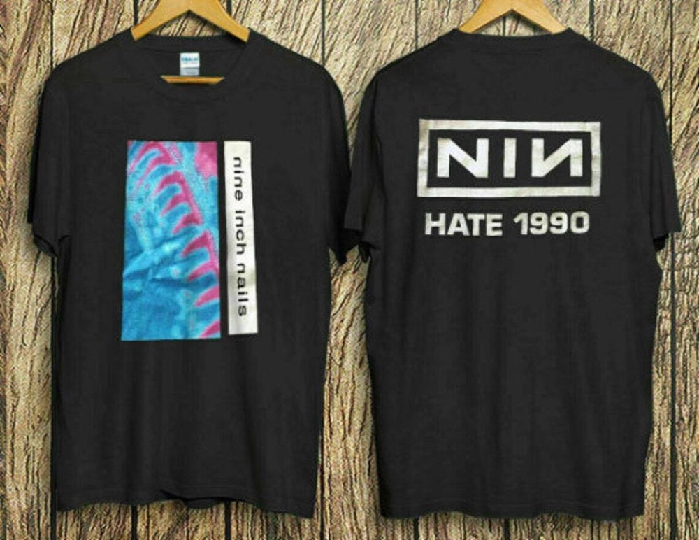 Vintage Nine-Inch Nails Hate-1990 Band Rock Trent T Shirt Comfort Colors® brand