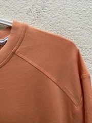 Kenneth Cole Shirt Mens Large Apricot Orange Short Sleeve Henley Tee T-shirt NWT