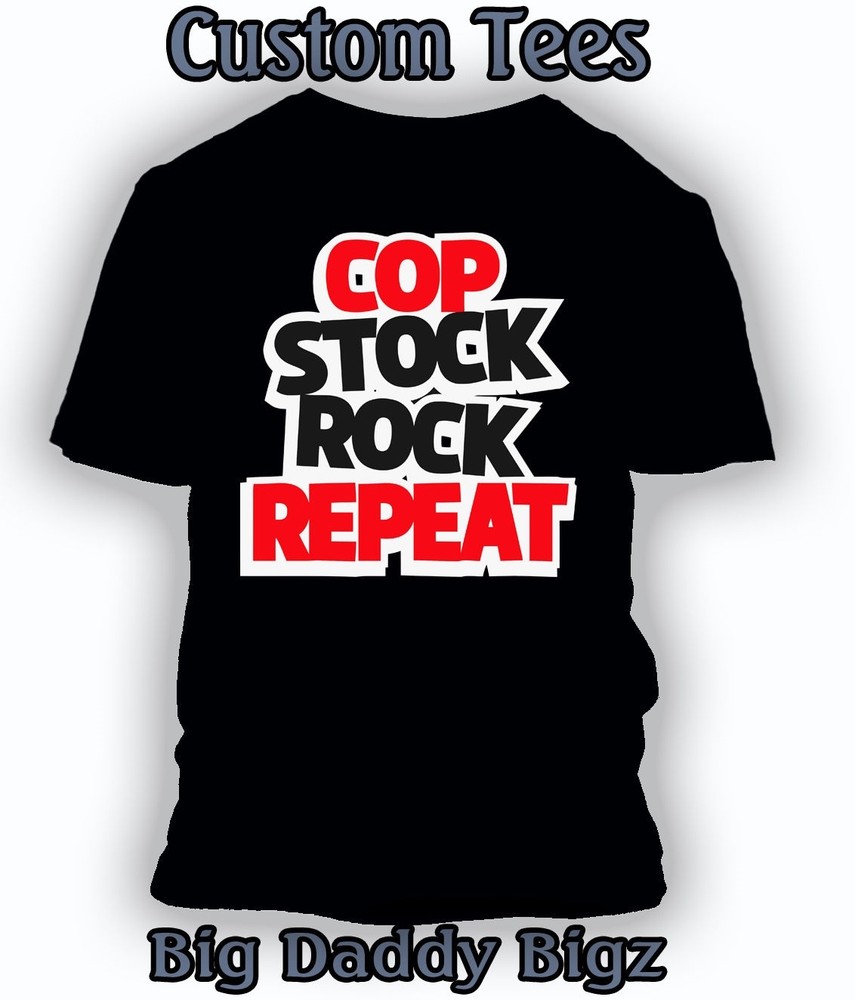 Cop Stock Repeat Graphic Sneaker Tee Shirt Match Retro J Bred Shoes Big Tall Sm
