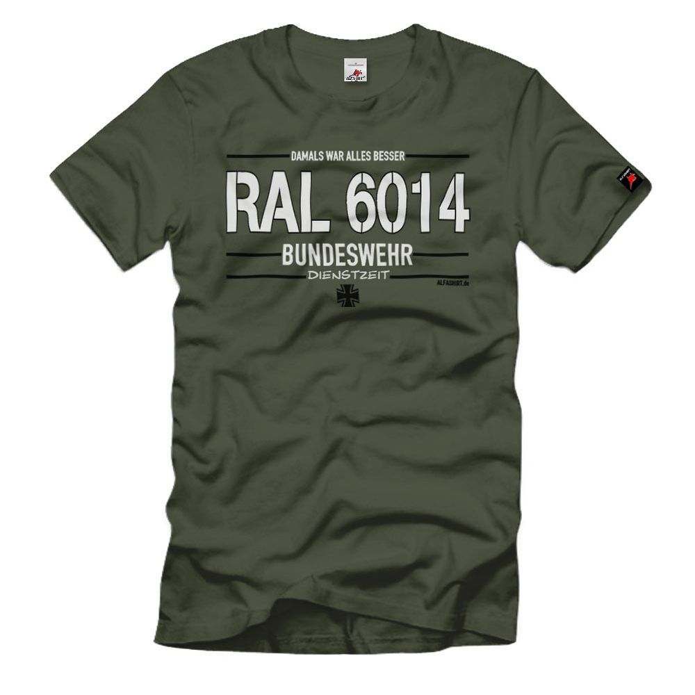 RAL 6014 period of service customizable BW Bundeswehr color paint T-Shirt #34098