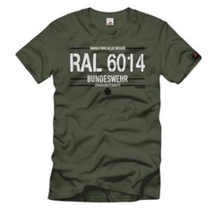 RAL 6014 period of service customizable BW Bundeswehr color paint T-Shirt #34098