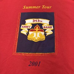 XL US Army Band 2001 Tour Oversized USA America Vintage T Shirt