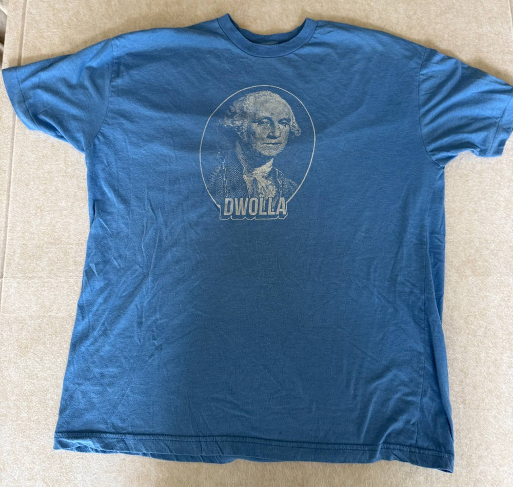 Dwolla Washington T Shirt Mens XL Blue Graphic Tee 50 50 Apparel 1038