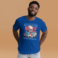 “Unisex Funny T-Shirt – Regular Fit, Crew Neck,4-Color Design for All”