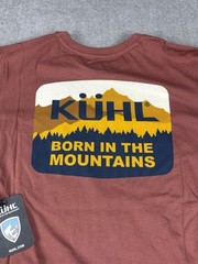 Kuhl Shirt Mens Medium Rust Organic Cotton Brown Hiking Trek New