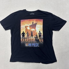 Ripple Junction Black T-Shirt One Piece Monkey D. Luffy Anime Size Xl