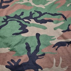 Woodland Camo T Shirt XL Military Style Camouflage Cotton Tee USA