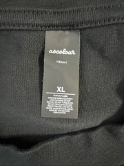 As Colour Heavy Weight Tee Shirt 100% Combed Cotton Size XL Black
