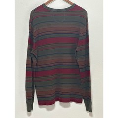 VTG Polo Ralph Lauren Striped Henley XXL Earth Tones Classic Preppy Streetwear