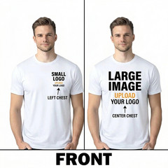 Bulk Lot of 100 Custom Printed T-Shirts Front Back Print Gildan Unisex T-Shirt